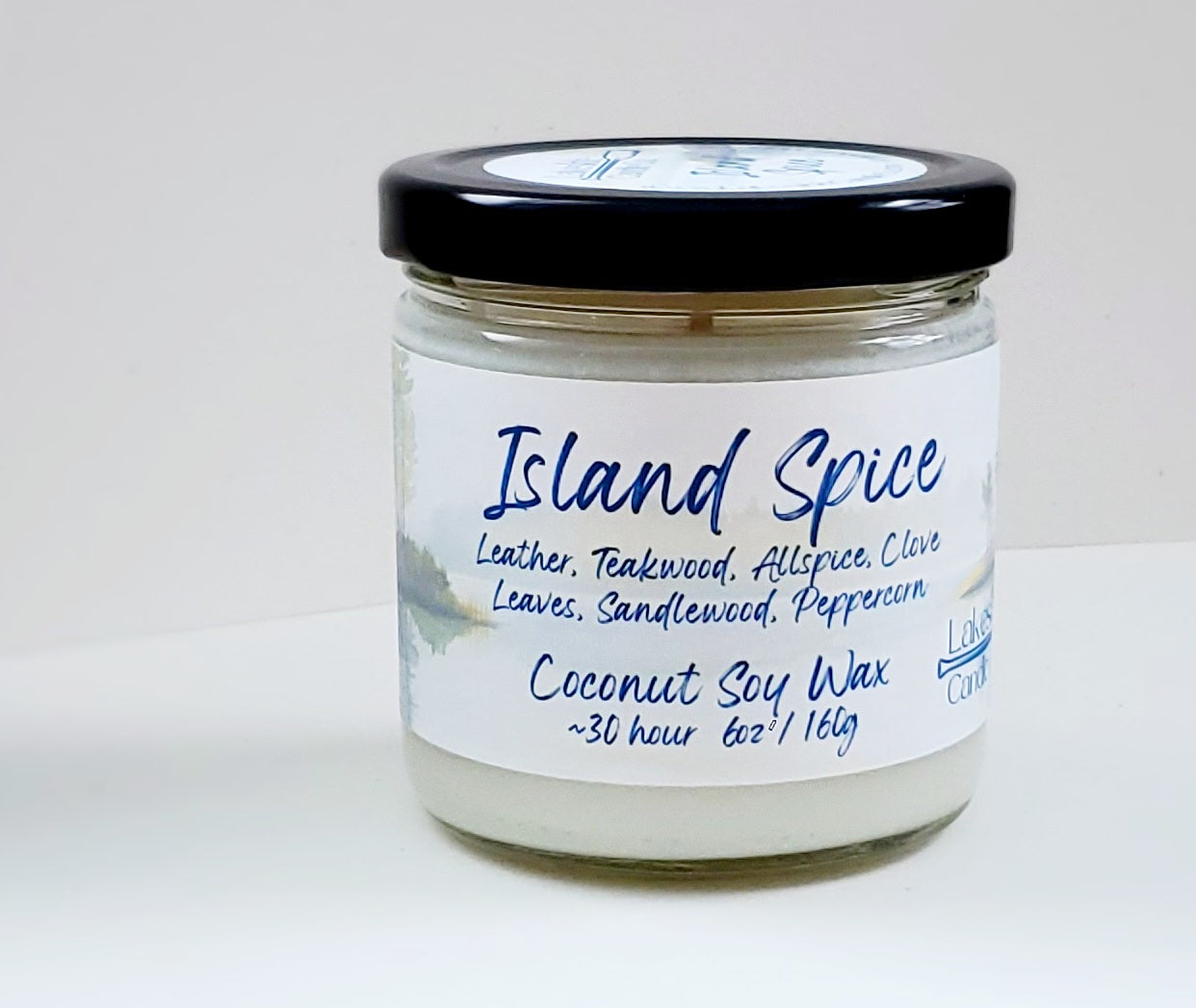 Island Spice - Coconut Soy Wax Hand Poured Candle Glass Jar