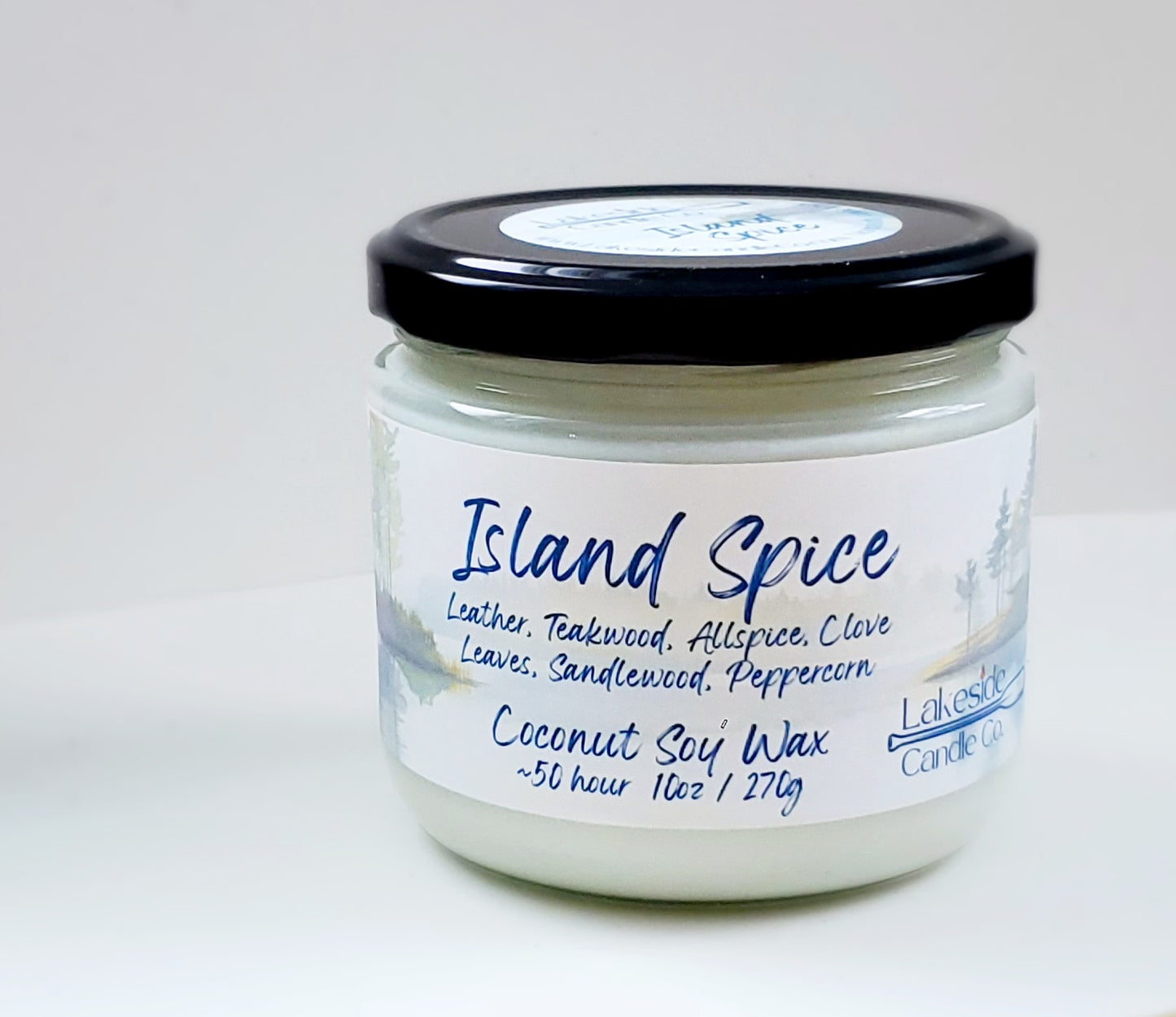 Island Spice - Coconut Soy Wax Hand Poured Candle Glass Jar